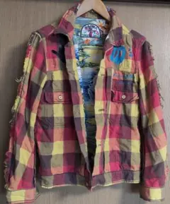 v*n様 [年末年始セール✨️]おしゃれ♪チェック柄ネルシャツ 赤・黄色・紫