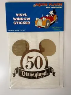 ディズニーランド50周年 Vinyl Window Sticker