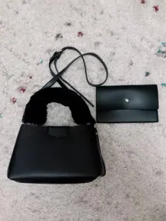 【ZOZOTOWN購入】フェイクファーハンドル2wayバッグ【ハンドショルダー】