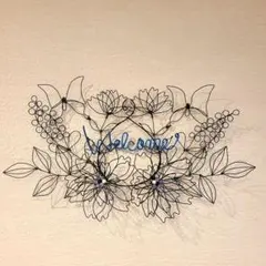 植物リース ワイヤーアート