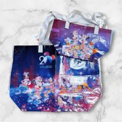 ディズニー ミッキー ショッピングバッグ 2個セット 香港 20周年のサムネイル