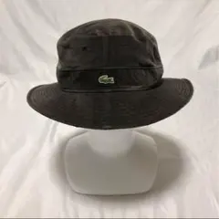 ラコステ ダークブラウン バケットハット