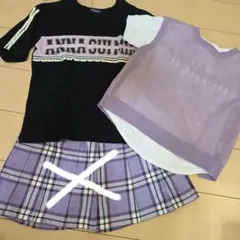 ANNA SUI mini ツイードセットアップ 150cm - メルカリ