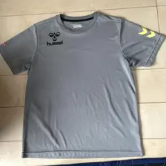 hummel グレー Tシャツ Oサイズ 半袖