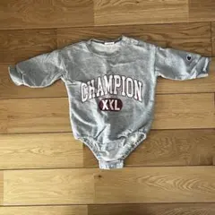 Champion グレー ロンパース 80サイズ