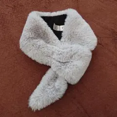 グレー ファー マフラー