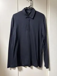 COS 比翼シャツ　ネイビー　XSサイズ コス　紺　NAVY スナップボタンのサムネイル