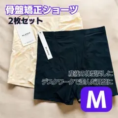 骨盤矯正ショーツ 2枚セット ショーツ 産後ケア 美尻 シームレス 補正下着 M