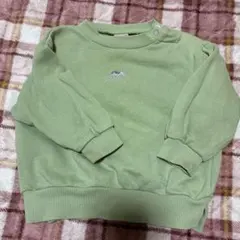 petit main グリーン 恐竜　トレーナー 80