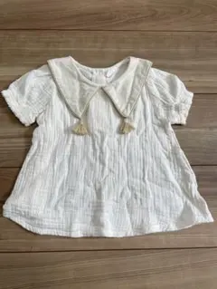 80cm 襟付きトップス 綿100% Cottoli