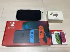 任天堂　Switch 本体一式　箱あり　おまけ付き