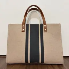 【最終値下げ】★美品★マルチカラー 2WAY リネン トートバッグのサムネイル