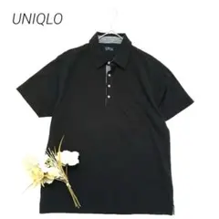 ユニクロ　半袖ドライポロシャツ　L　黒　スポーツウェア　ビジネスカジュアル
