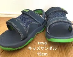 Teva テバ キッズサンダル 15cm ネイビーのサムネイル