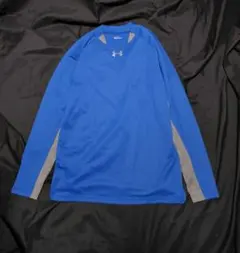 アンダーアーマー　メンズ　SМ　青 長袖 カットソー　Tシャツ