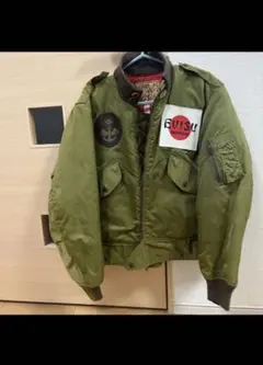 ポ*ポ様 希少　初期　EVISU エヴィス　フライトジャケット　カモフラ　MA- Evis エヴィスevisu MA-1ジャケット カモフラージュ 38 - メルカリ