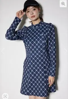 今だけ送料無料！RIENDA GOLF バックリボンプリンセスカットワンピース