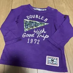 ミキハウス　ダブルビー　ロンt 紫　90