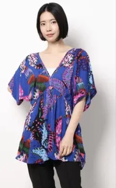 Desigual☆デシグアル☆レディース花柄☆ブラウス夏☆美品♪