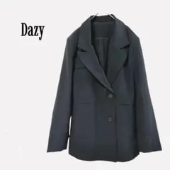 DaZy【S】テーラードジャケット ブラックフォーマル ブラック オーバーサイズ