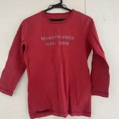 Mademoiselle NON NON 長袖 カットソー レッドのサムネイル