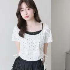 OLIVE des OLIVE レイヤード風ドロストTシャツ