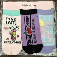 PINK-latte キッズ靴下 3足セット 22~24cm