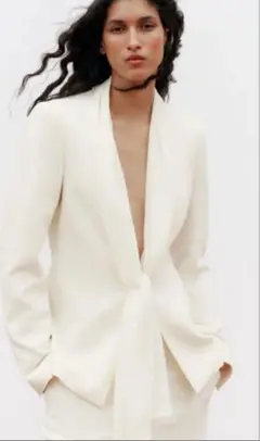 ZARA スカーフ　ブレザー　ジャケット