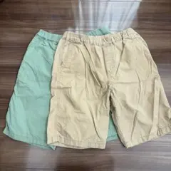 UNIQLO キッズ 半ズボン 2色セット 160