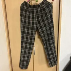ドレスキップ　チェック柄 ストレートパンツ Mサイズ