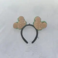 ハンバーガー型ミッキー耳カチューシャ