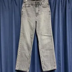 【GU】 デニムパンツ ブラック