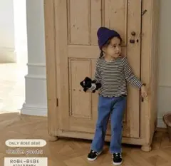 子供用デニムフレアパンツ　新品