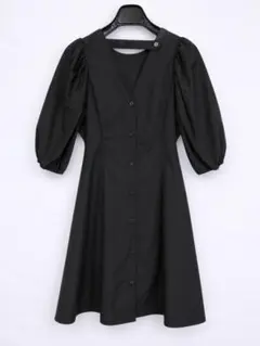 【即日発送】新品未使用　Lino Luce 2way　半袖ブラックワンピース　M