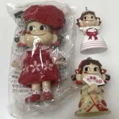 【当時物】ペコちゃん ストラップ 3点セット