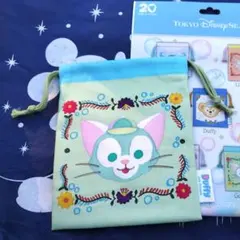 東京ディズニーシー　ダッフィー20周年 【ジェラトーニ】きんちゃく ハートフェル