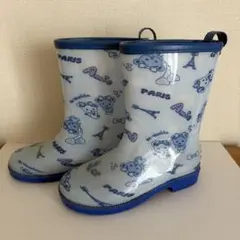 マザウェイズ　長靴 19cm ブルー系　クマ柄のサムネイル