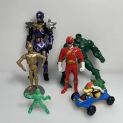 【6点戦隊ソフビ ハルク スターウォーズ マック クッパ キャラクターフィギュア