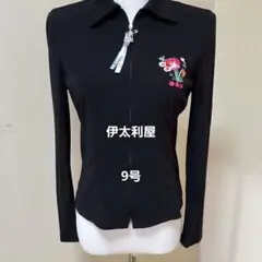 伊太利屋ブラウス黒美品のサムネイル