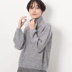 コムサ モヘヤ混ガーター編み ニット(1026IE10)のサムネイル