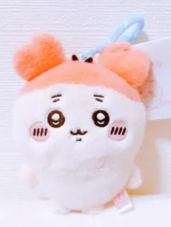 キーホルダー　ぬいぐるみ　ちいかわパーク ぷわころマスコット 古本屋カニちゃん