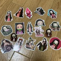 鬼滅の刃 ステッカーセット フィギュア付き