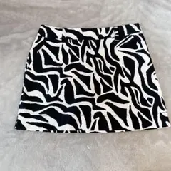 【美品★LL】ラウドマウス LOUDMOUTH ゴルフスカート ゼブラ柄 大きめ