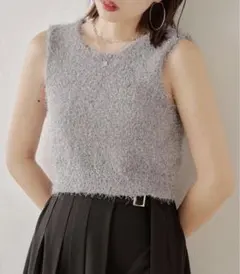 CHICO ラメフリンジベスト