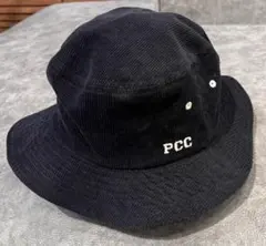 Ungrid アングリッド コーデュロイバケットハット ブラック PCCロゴ