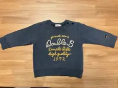 DOUBLE.B ネイビー トレーナー 80