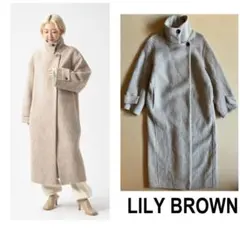Lily Brown ウエストリブロングコート - メルカリ