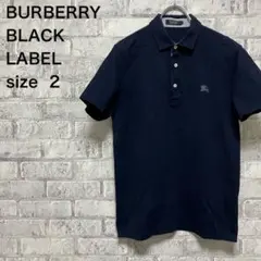 【BURBERRY BLACK LABEL】バーバリー 半袖ポロシャツ お洒落