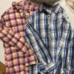 ユニクロ　ネルシャツ2枚セット