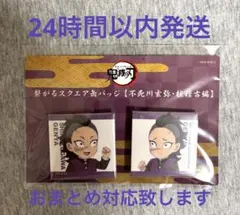 鬼滅の刃 柱稽古編 描き下ろしみにきゃら繋がる缶バッジ 不死川玄弥のサムネイル